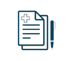decorative icon of insurance papers